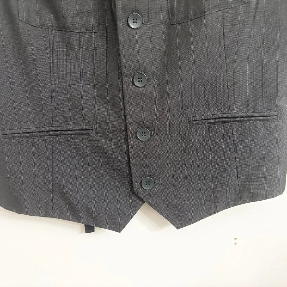 EUC Kenneth Cole Charcoal Gray Formal Vest - sz Small